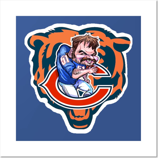 Dick Butkus Tribute Wall Art by Biomek